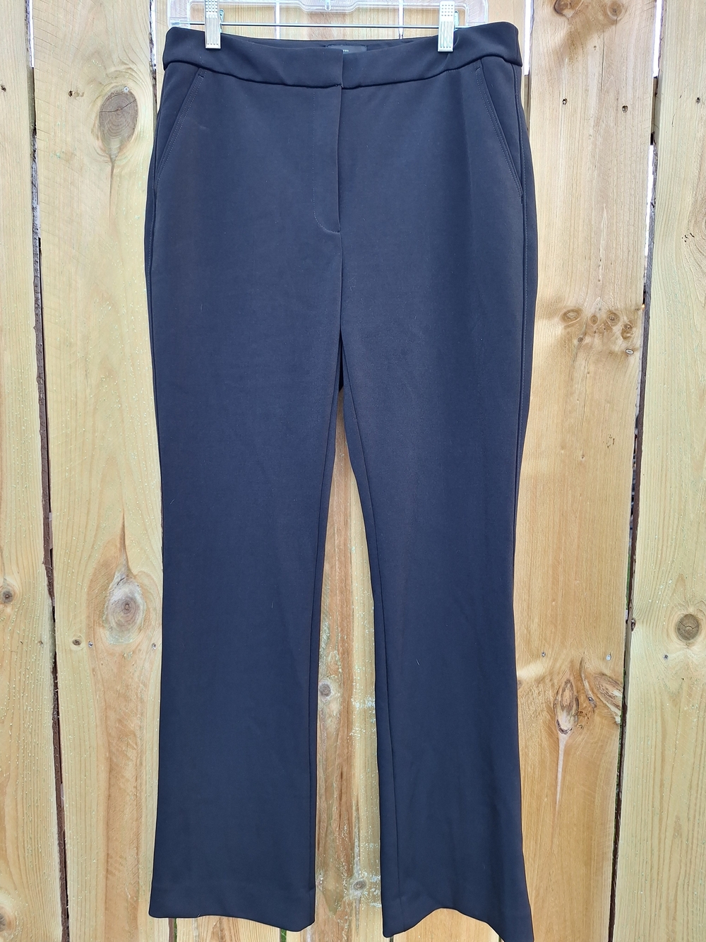 White House Black Market Black Stretch Tailored Slim Trousers Size 10 Short